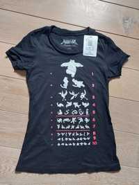 Czarny t-shirt, pokemony, M, nowa