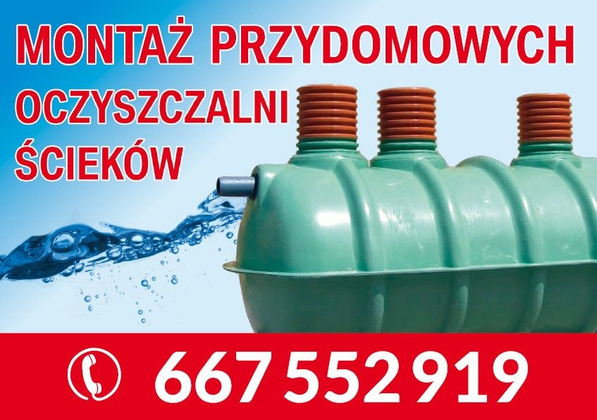 Oczyszczalnia ścieków zbiornik szambo przydomowa oczyszczalnia ścieków