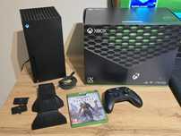 Konsola Xbox Seires X 1TB Microsoft + Pad + Gra+ Akumulatory Ładowarka