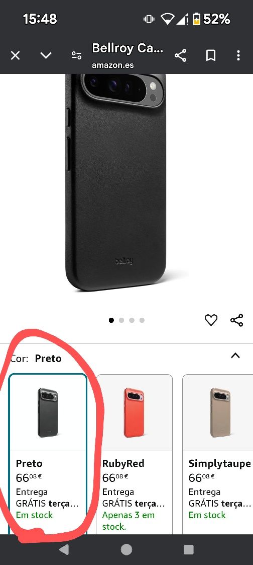 Capa pixel 9pro xl bellroy