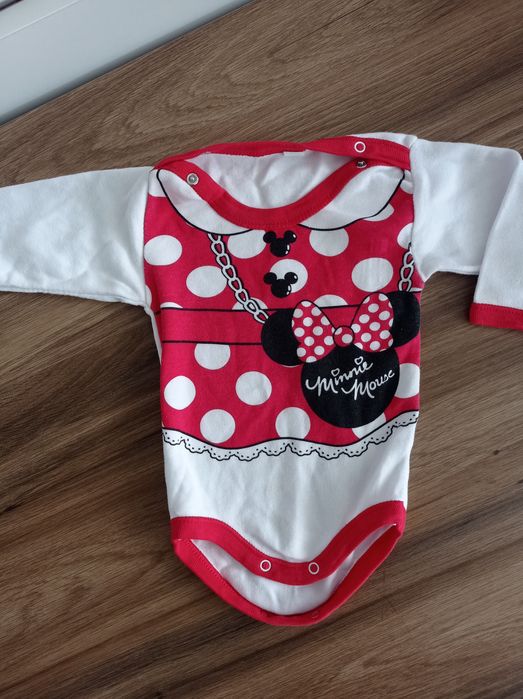 Body długi rękaw Minnie mouse Disney 62 Tu