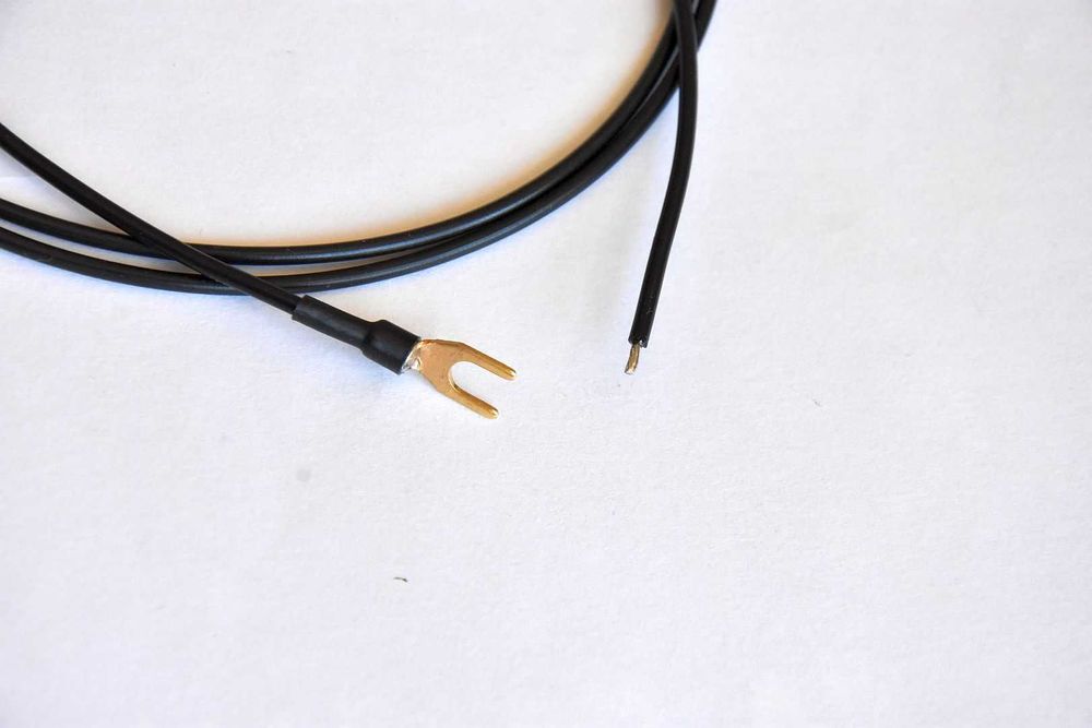 Kabel masowy uziemiający do gramofonu widełki  TECHNICS PANASONIC DUAL