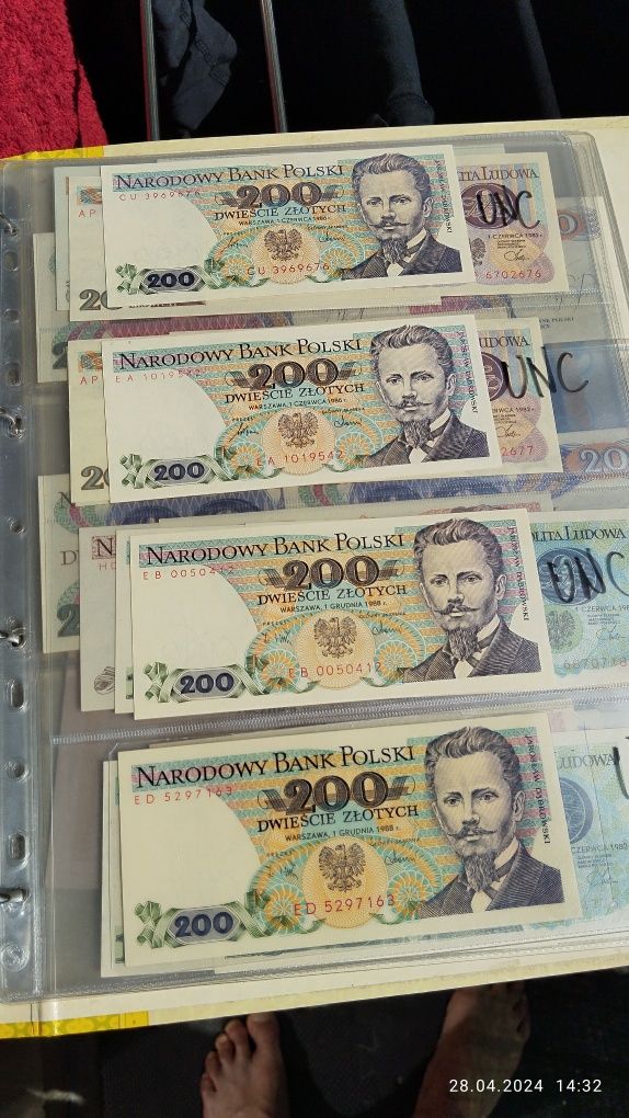 Banknoty kolekcjonerskie. Dużo UNC!