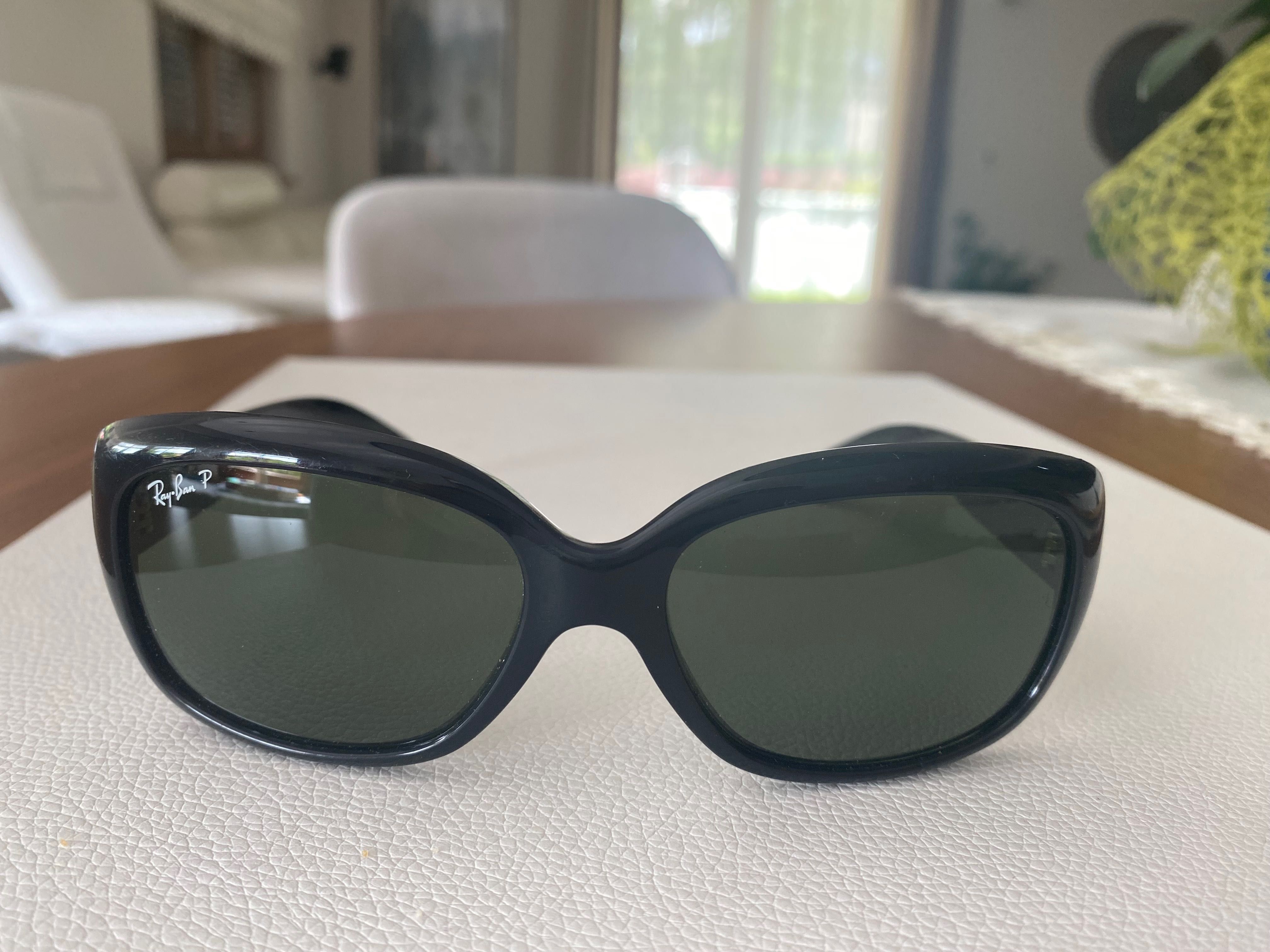 Okulary przeciwsłoneczne Ray-Ban Jackie Ohh 1 czarne z polaryzacją