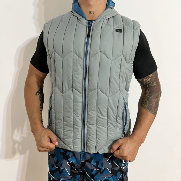 жилетка caterpillar пуховая мужская серая куртка кофта patagonia