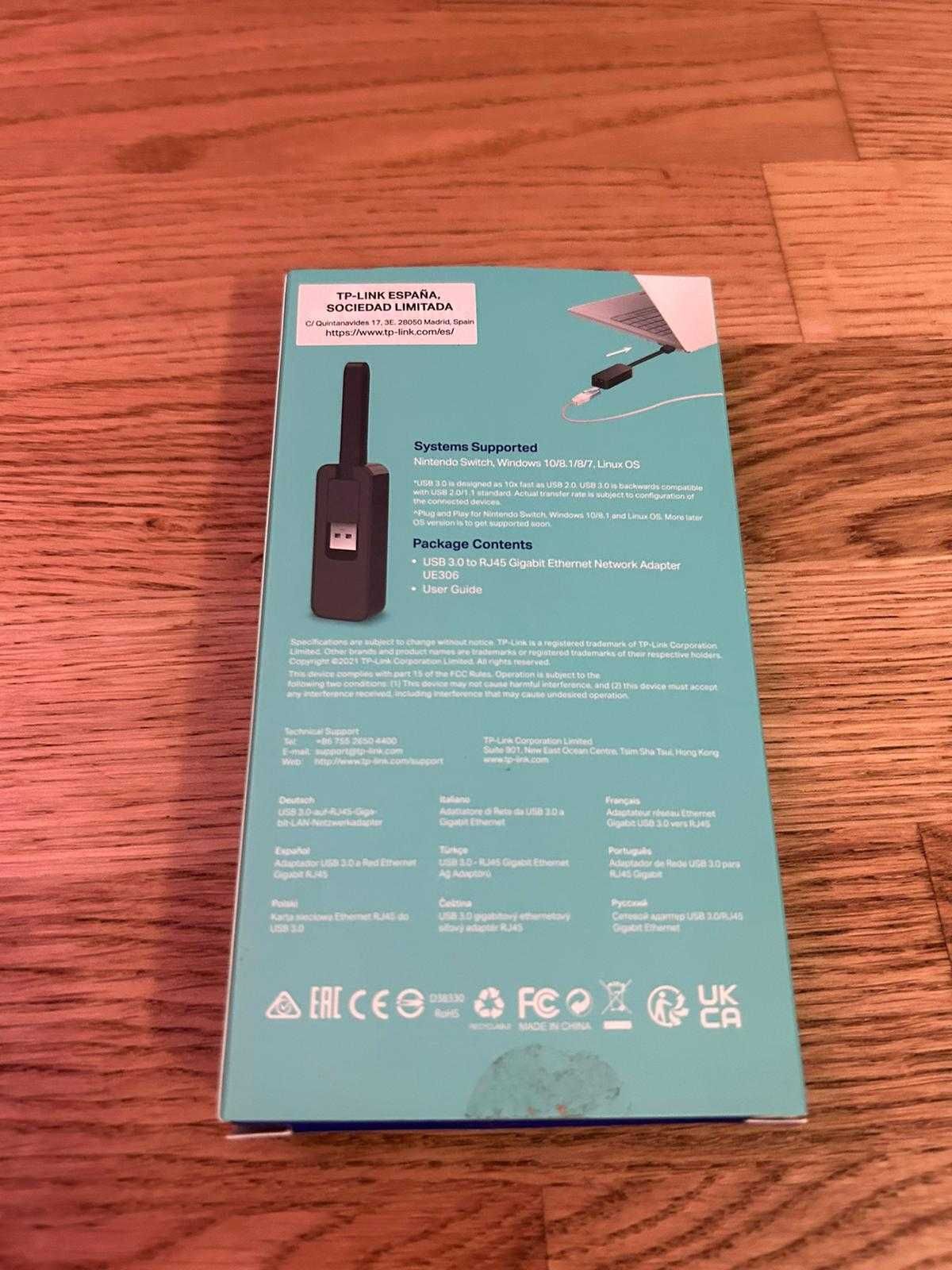 Adaptador de Rede TP-Link UE306 USB 3.0 para 100/1000Mbps