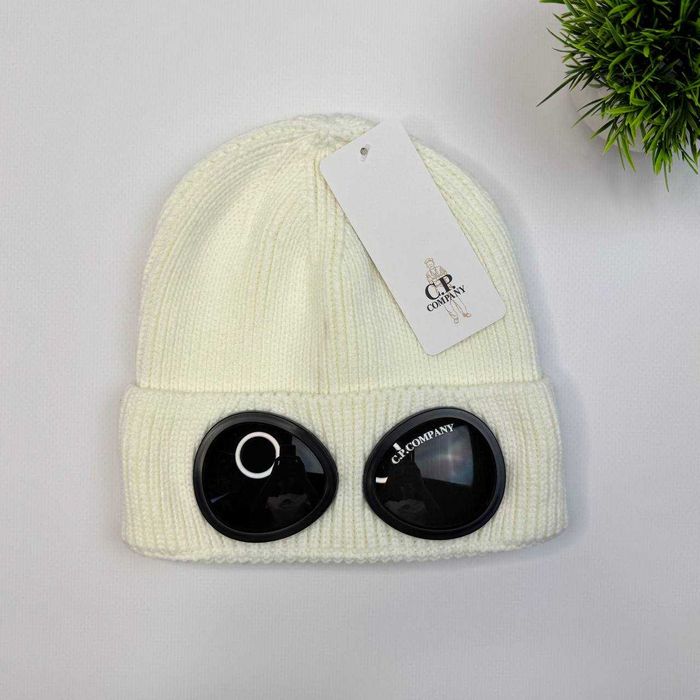 Шапка CP Company | Шапка СП Компані чорна, біла