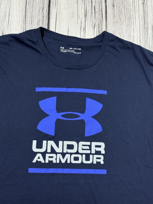 Under armour футболка синяя 2xl размер оригинал