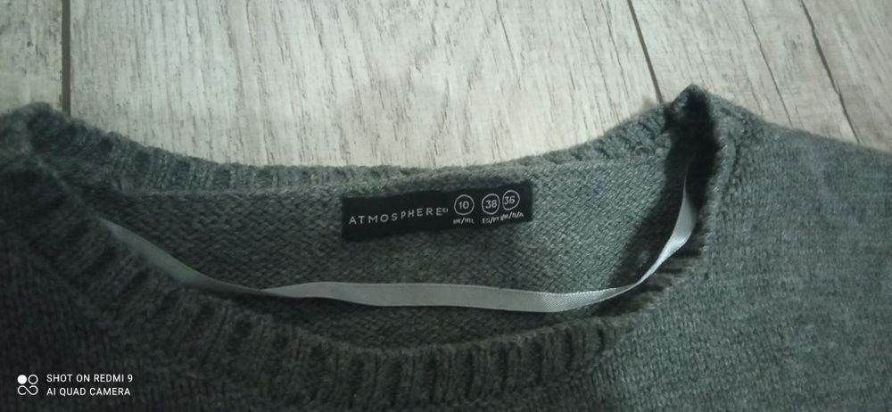 Długi szary sweter rozmiar M Atmosphere