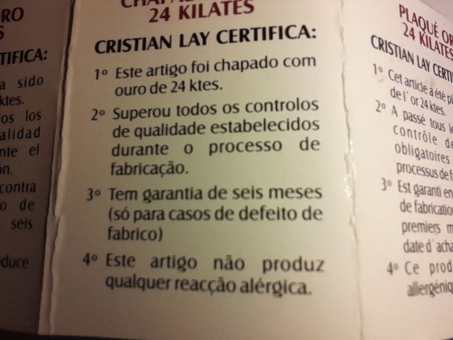 Anel banhado a ouro de 24ktes