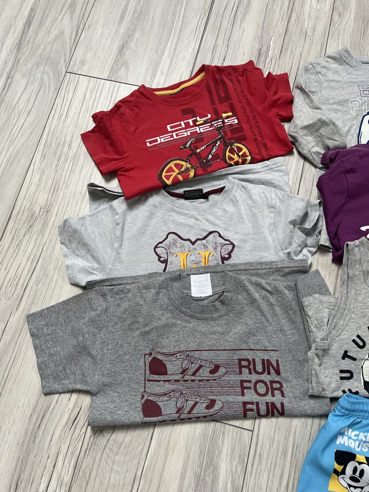 Paka ubrań dla chłopca 122-128, 7-8 lat, T-shirty, spodenki kąpielowe