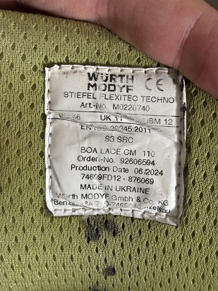WURTH Buty ochronne s3 za kostkę na budowę TECHNO S3 FLEXITEC®