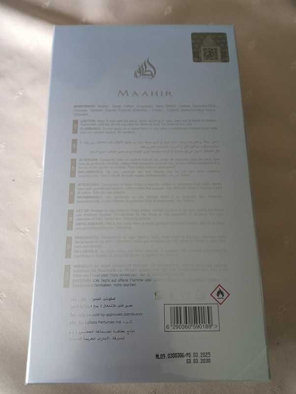 Lattafa Maahir Legacy Edp 100ml Oryginał