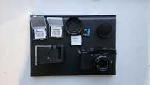 Fujifilm X10 Bogaty zestaw Lexar 64GB O.przeciwsłoneczna 3 akumulatory