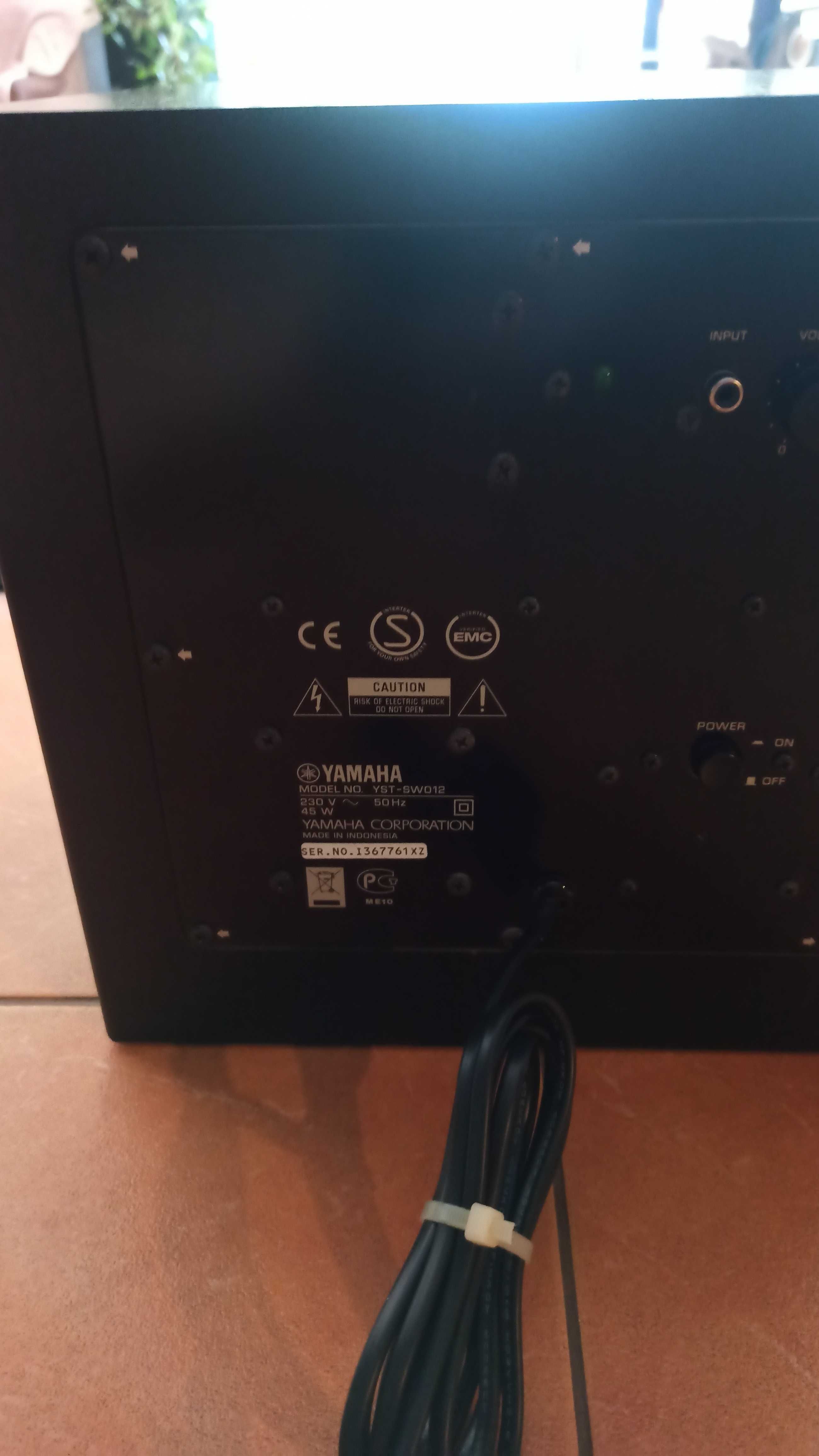 Subwoofer Aktywny YAMAHA YST-SW012 w idealnym stanie wizualnym i techn
