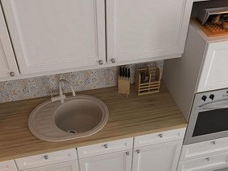 Акція! Гранітна мийка кухонна Avant Ф620 Гранитная мойка кухонная