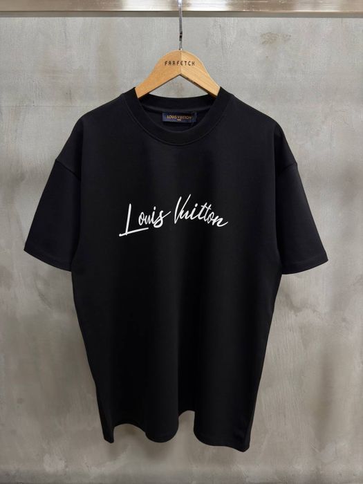 Футболка Louis Vuitton мужская унисекс оверсайз оригинал белый черный