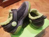 Слипоны Crocs Dawson slip-on lined sneakerps 23-24 (Серо-зеленые)