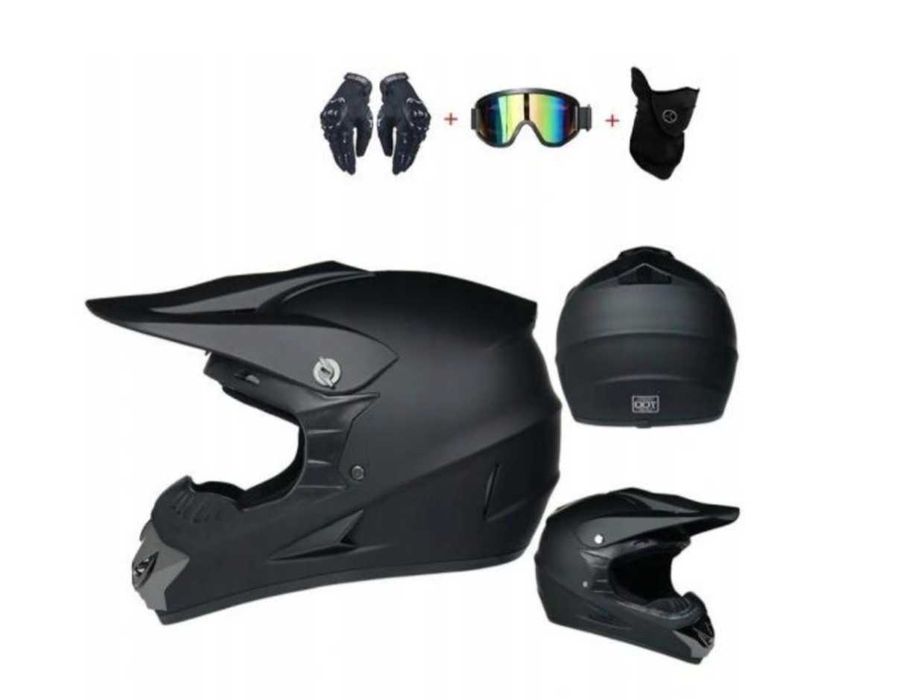 Kask full face na rower/motor/motokros