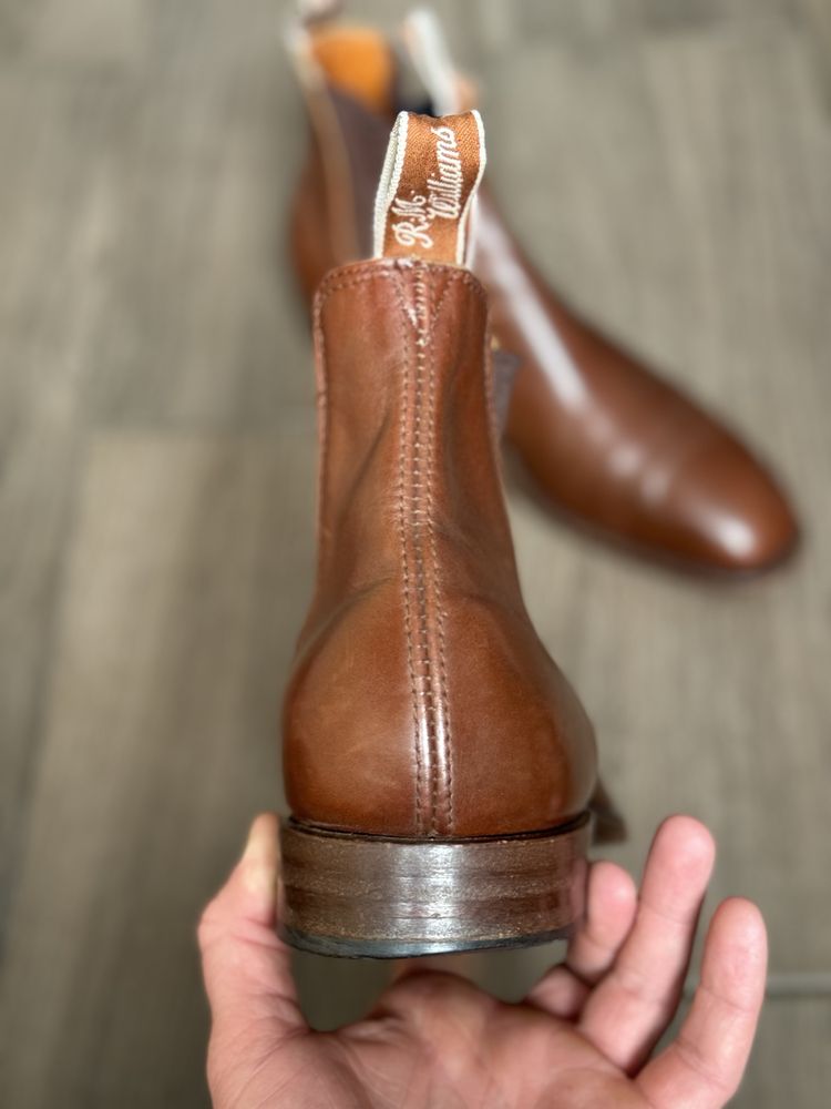 Челсі R.M. Williams Mens Comfort RM Leather Chelsea Boots