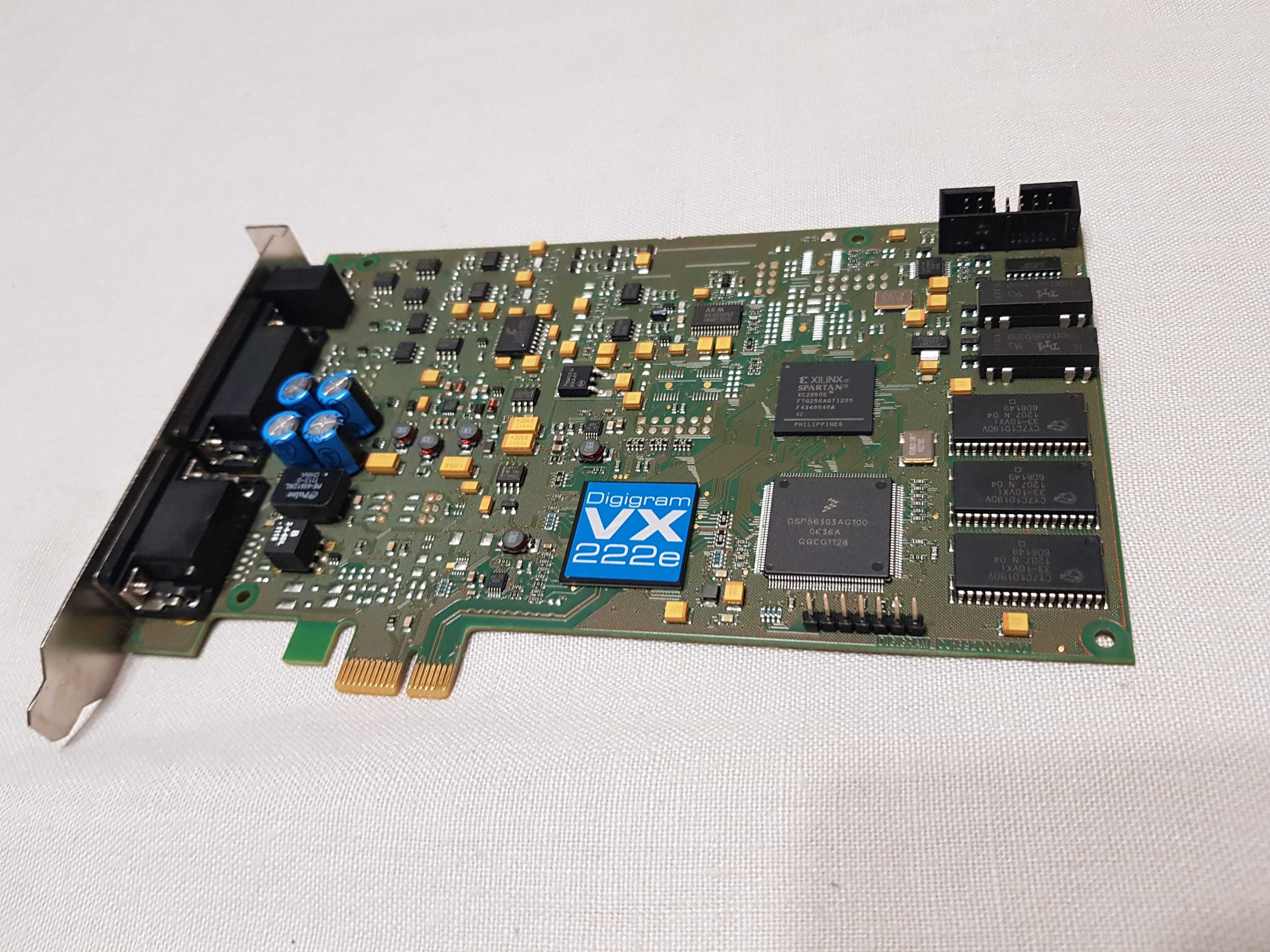 Digigram VX222e 24bit192KHz AES Digital Broadcast Audio PCIe Card