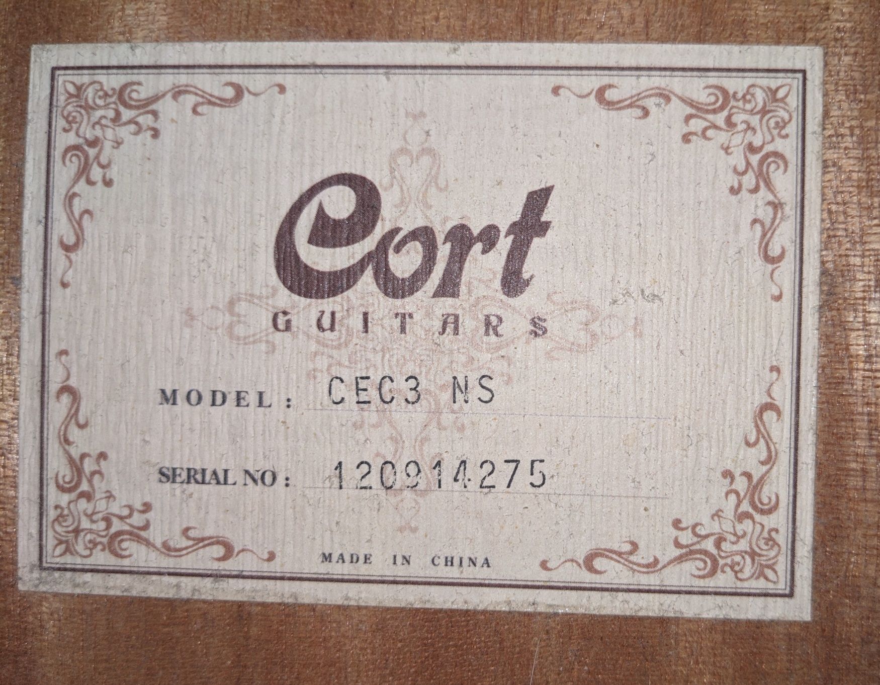 Електроакустична гітара Cort CEC3 NS