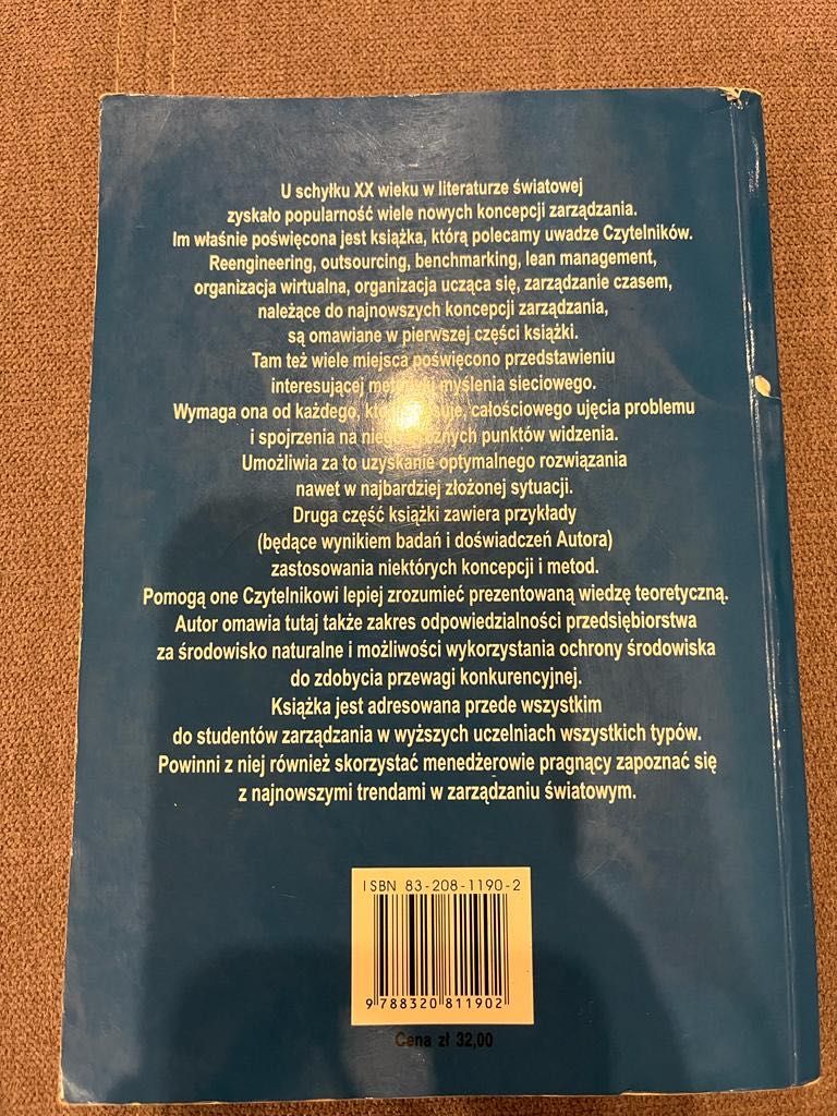 Współczesne koncepcje i metody zarzadzania.