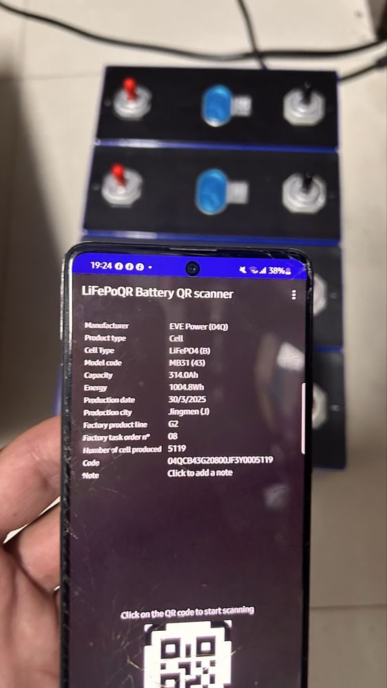 Magazyn energii 48 V 52,1 V LiFePo4 EVE 314Ah real 16Ah