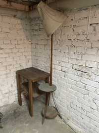Lampa retro, lampa podłogowa ze stolikiem (sprzedaje samą lampę)