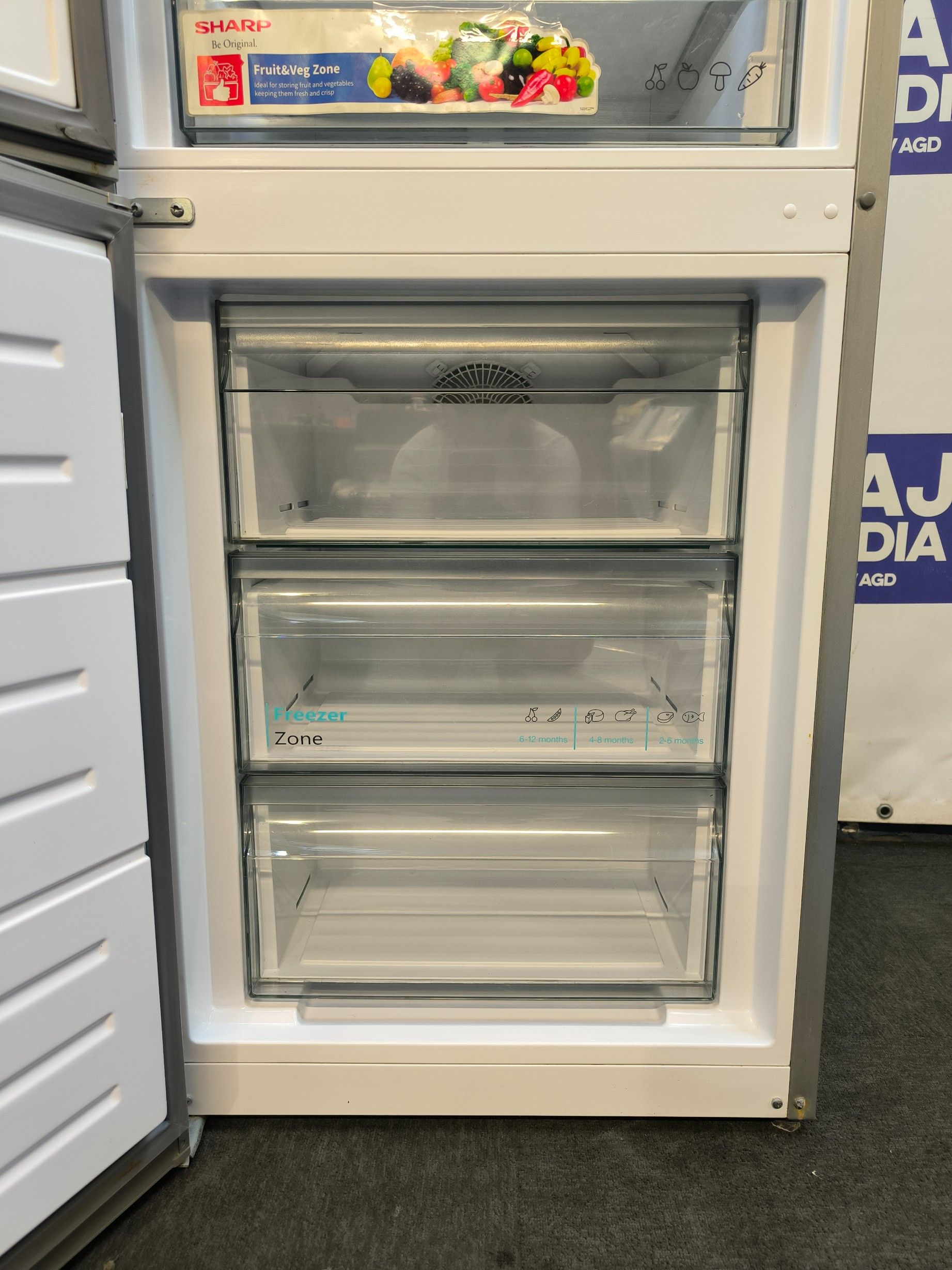 Lodówka Sharp Total No Frost Premium 186Cm/ A+/Dostawa/6Mscgwarancja