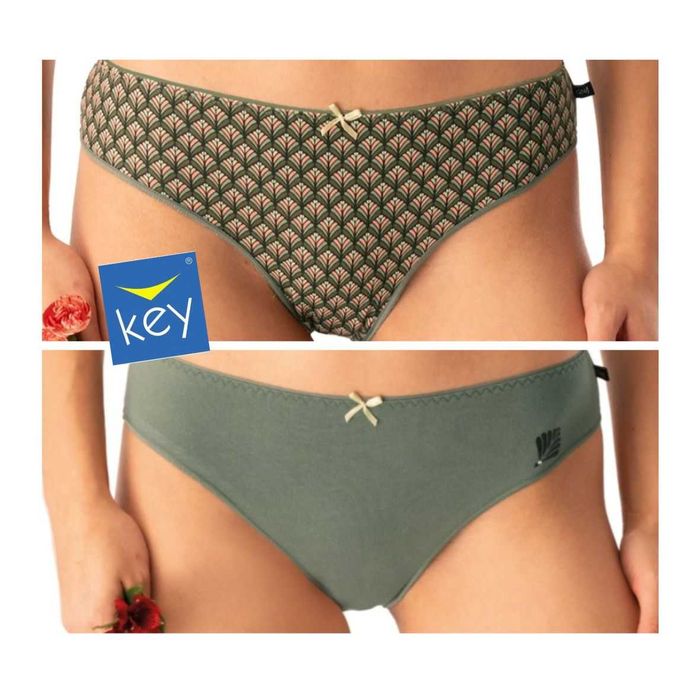 Труси жіночі КЕЙ набори по 2 штуки асортимент KEY бавовна