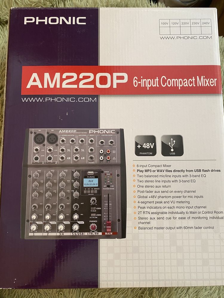 Микшерный пульт Phonic AM220P