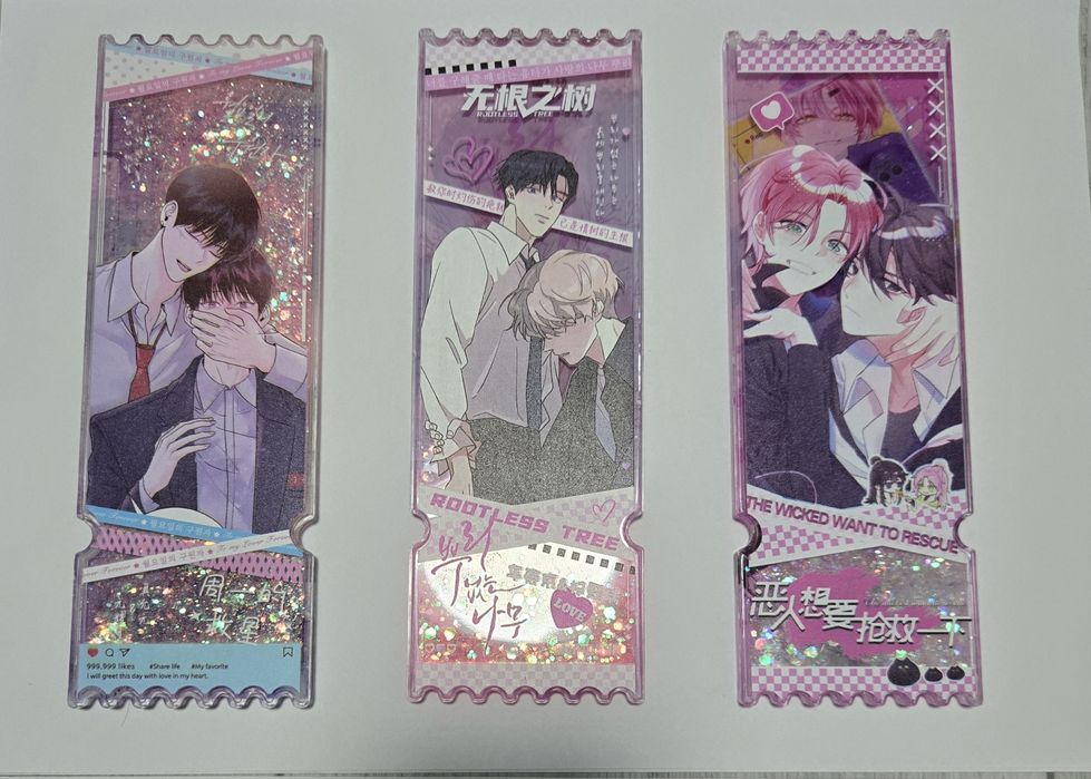 Манхва акрилові квитки