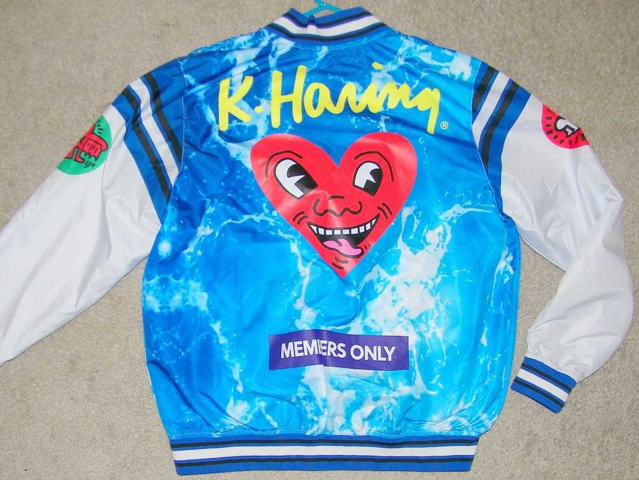Members Only Keith Haring Tokyo Pop Mens Jacket - rozm. L - JAK NOWA !