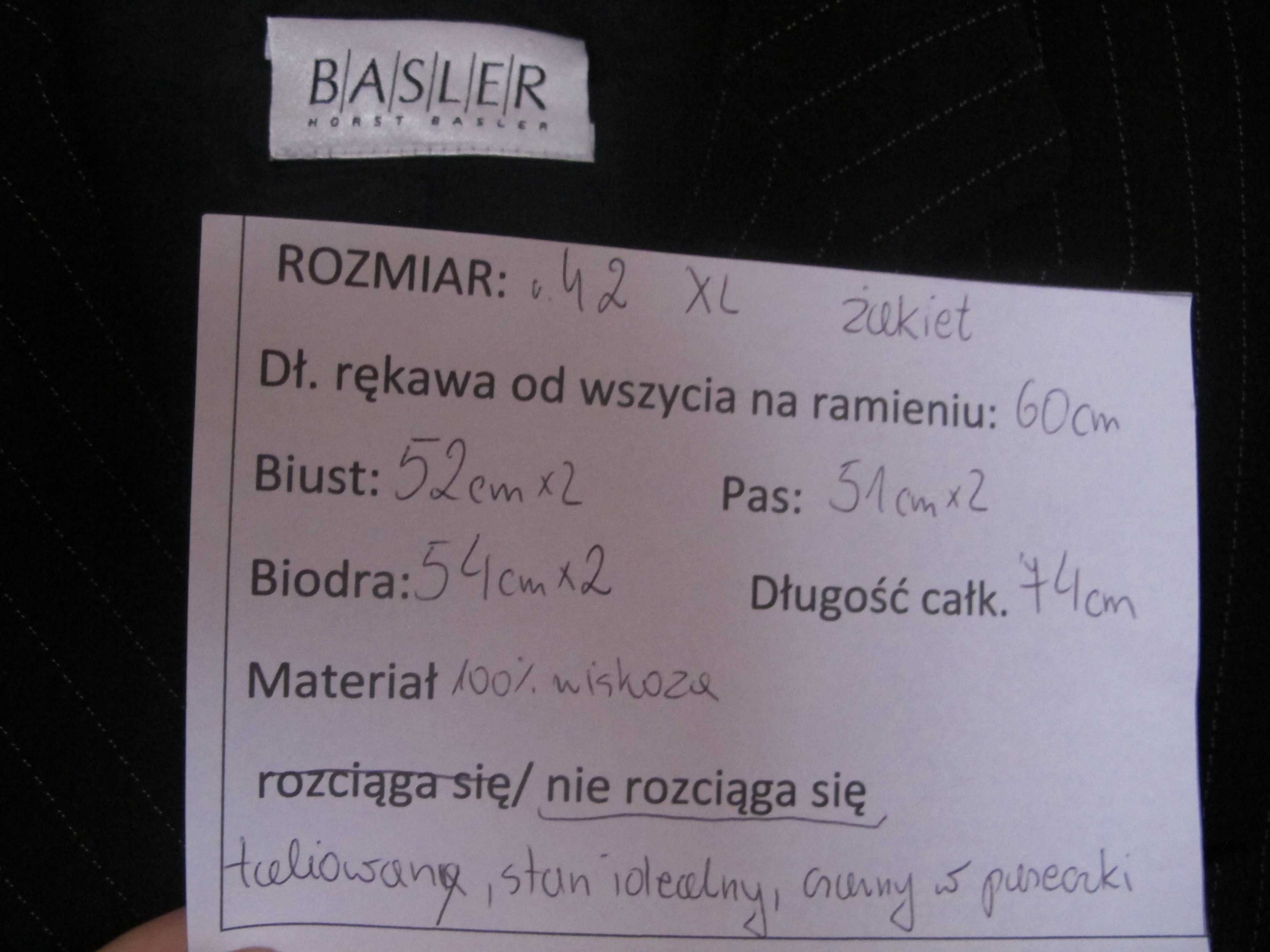 Jak nowy żakiet czarny paseczki 42 damski profilowany wiosna jesień