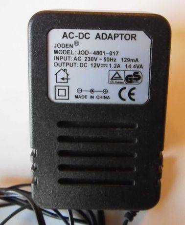 Carregador Original JODEN Adaptador AC-DC Mod # JOD-4801-09