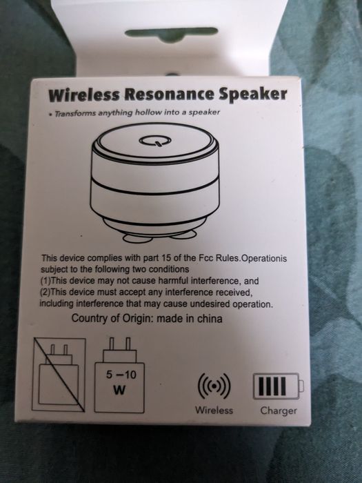 Mini głośnik Bluetooth z rezonansem wibtacyjnym