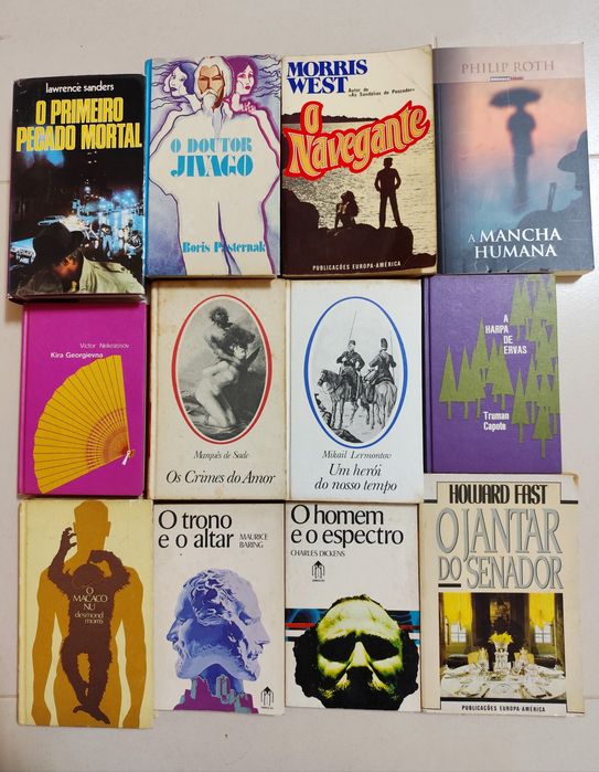 Livros antigos de consagrados autores Internacionais