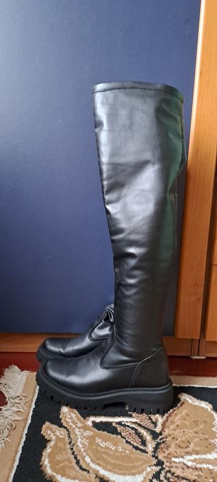 Ботфорти демісезон шкіра