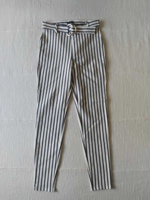 Spodnie w paski river island 32