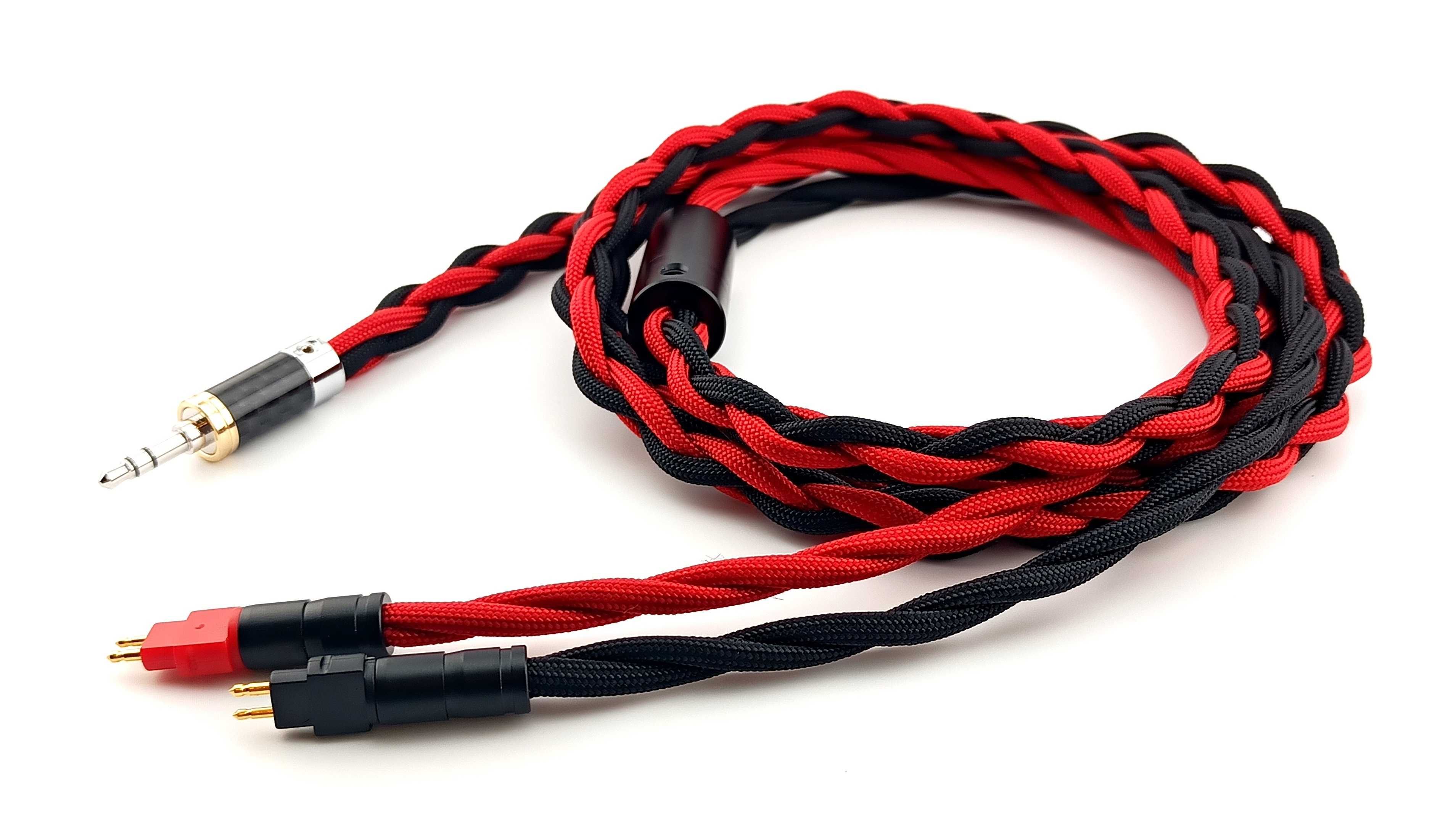 Ręcznie wykonany kabel do słuchawek SENNHEISER kolory, wtyk 3,5mm