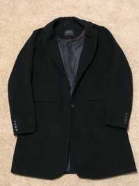 Черное пальто , прямое , класика