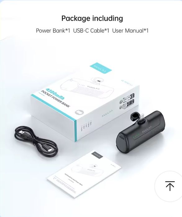 Kuulaa пауэрбанк 4500 мАч капсула