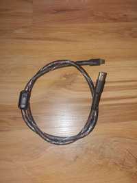 Anaudiophile USB C do B kabel do Dac posrebrzany miedziany audiofilski