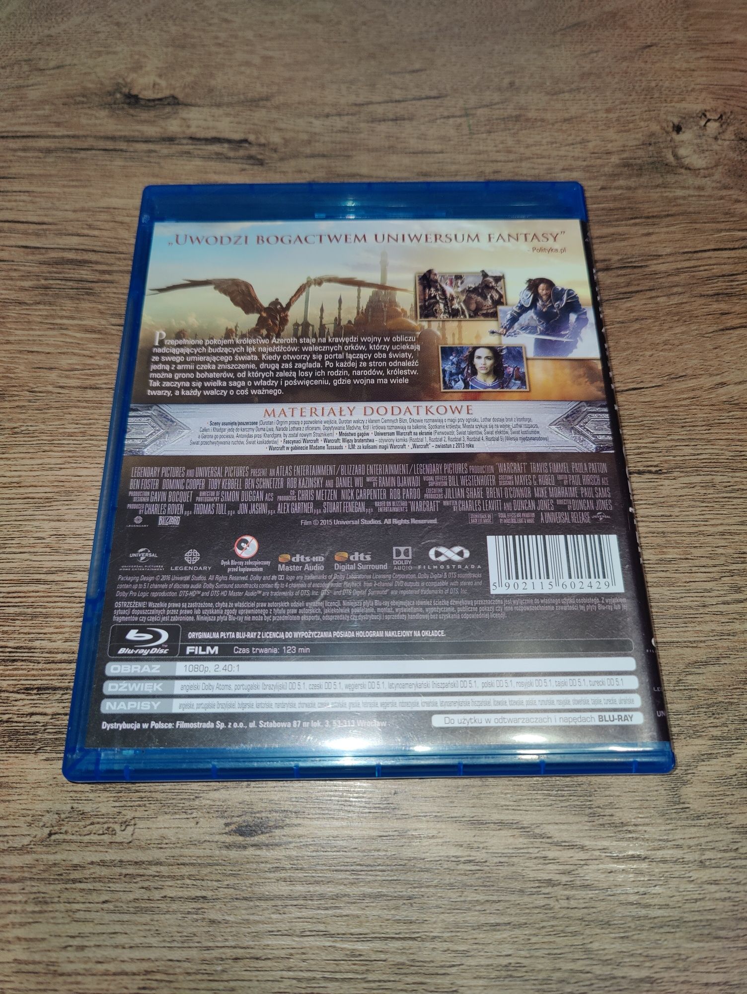 Warcraft Początek blu-ray PL