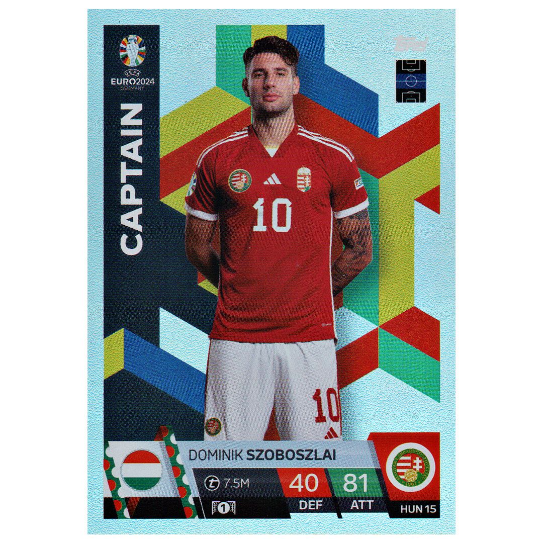 Karta Topps Euro 2024 Dominik Szoboszlai Hun 15 Captain