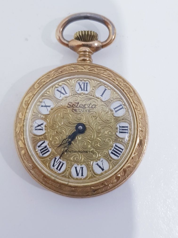 Stary nakręcany zegarek Selecta de Luxe SWISS 1960