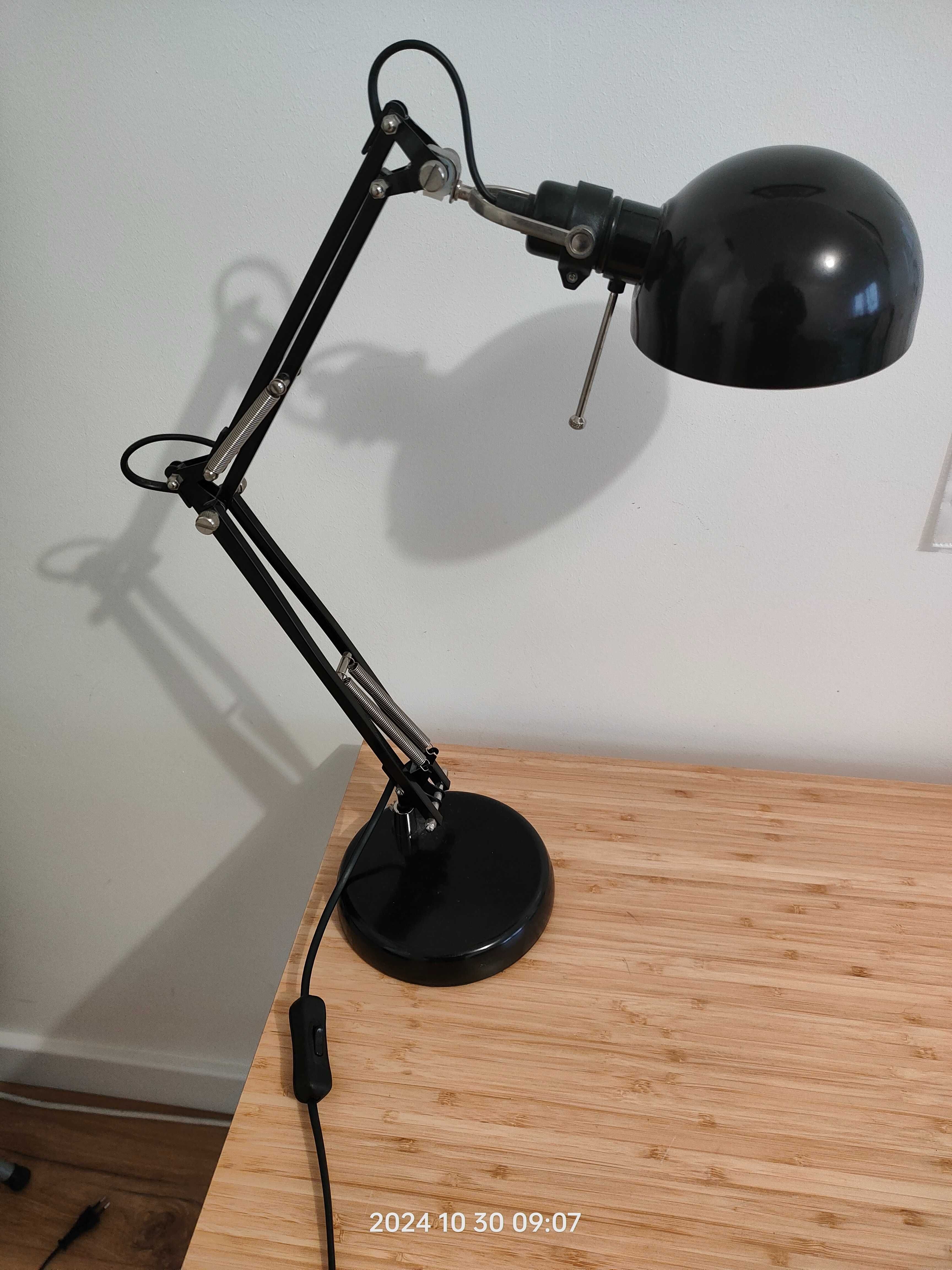 lampa biurowa czarna