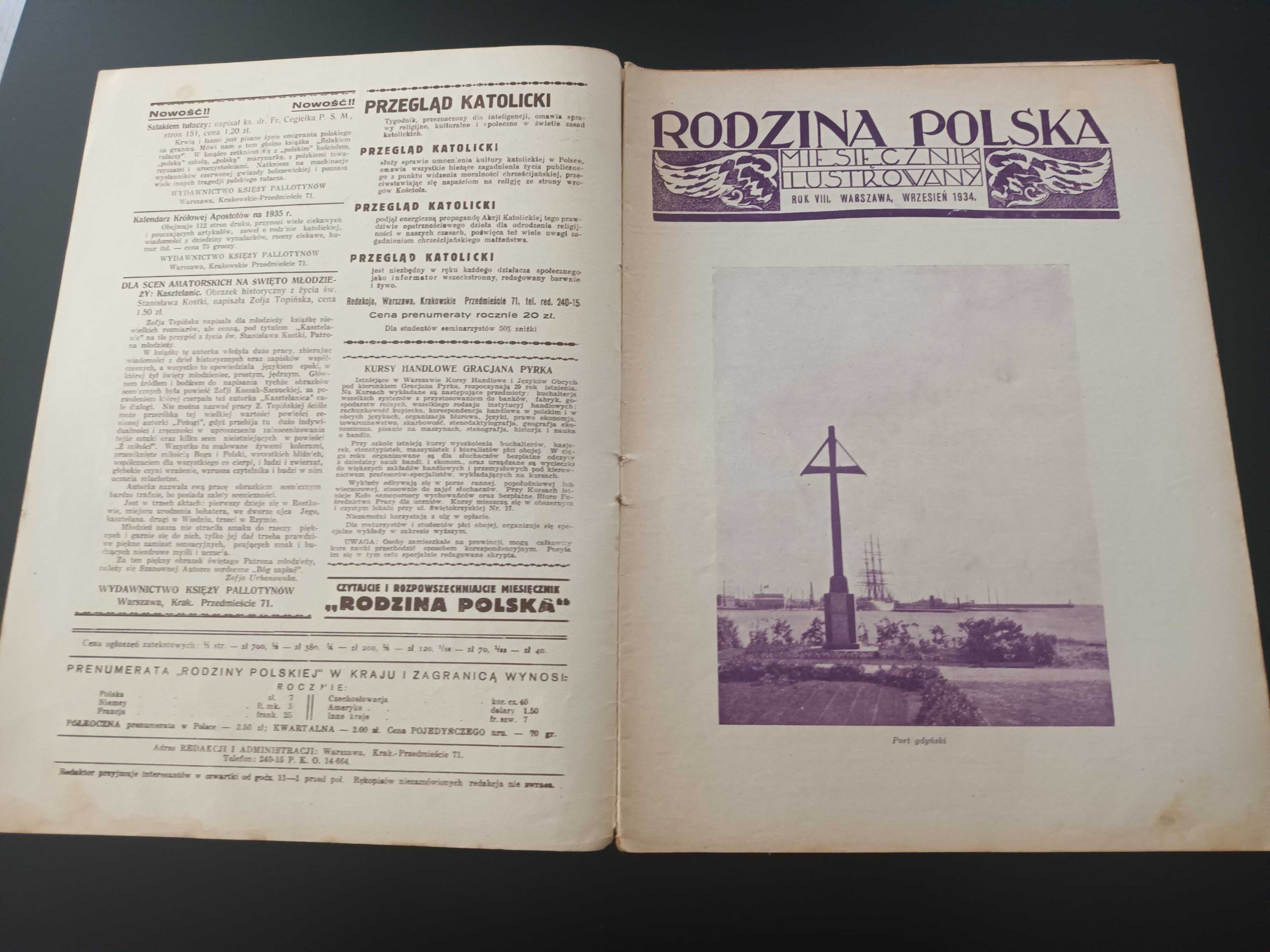 Gazeta Polska, miesięcznik ilustrowany,  Warszawa, wrzesień 1934