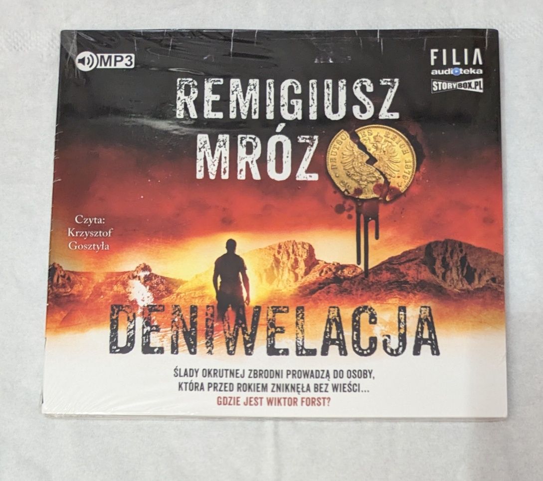 Nowy audiobook CD Deniwelacja Remigiusz Mróz czyta Gosztyła Audioteka
